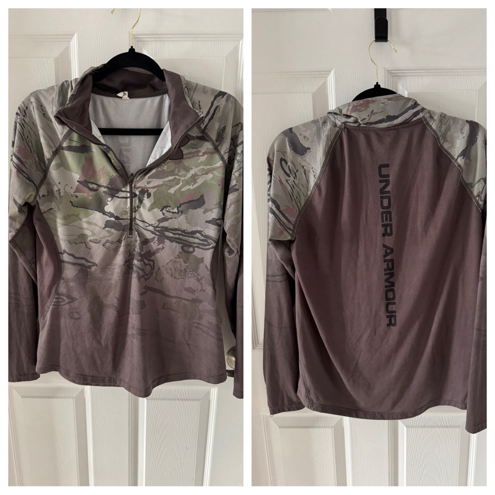 Women’s Under Armour Camo Hunting Long Sleeve Quarter Zip